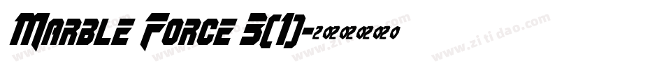 Marble Force 3(1)字体转换